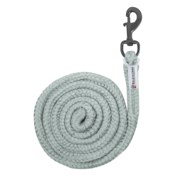 Anbindestrick Waldhausen Plus mit Standardkarabiner, dunkle Beschläge Silberblau