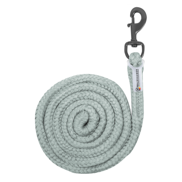 Anbindestrick Waldhausen Plus mit Standardkarabiner, dunkle Beschläge Silberblau