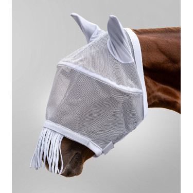 Masque anti-mouche WaldhausenPremium protection oreilles et chanfrein Silbergrau