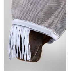 Masque anti-mouche WaldhausenPremium protection oreilles et chanfrein Silbergrau