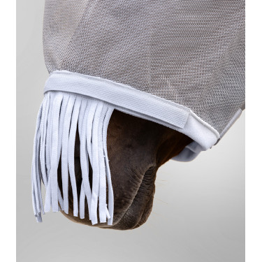 Masque anti-mouche WaldhausenPremium protection oreilles et chanfrein Silbergrau