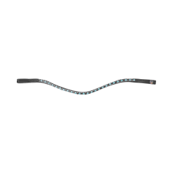 Frontal Glam noir X-Line Waldhausen Schwarz / Petrolblau / Schwarz