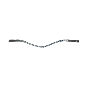 Frontal Glam noir X-Line Waldhausen Schwarz / Petrolblau / Schwarz