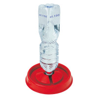 Tränkevorrichtung für Kunststoffflasche Kerbl Hobbyfarming Rot