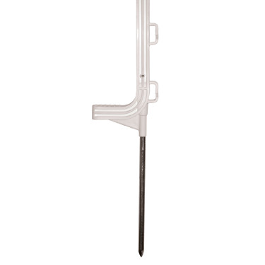Premium-PVC-Pfahl AKO Weiß Weiß