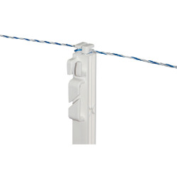 Premium-PVC-Pfahl AKO Weiß Weiß