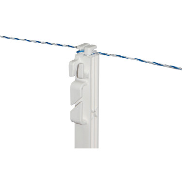 Premium-PVC-Pfahl AKO Weiß Weiß