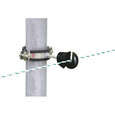 Befestigungszaum für runde Pfosten Kerbl Schwarz