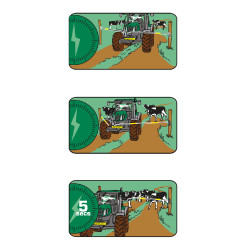 Ersatzscharnier Electro Gate Kerbl Schwarz / Gelb