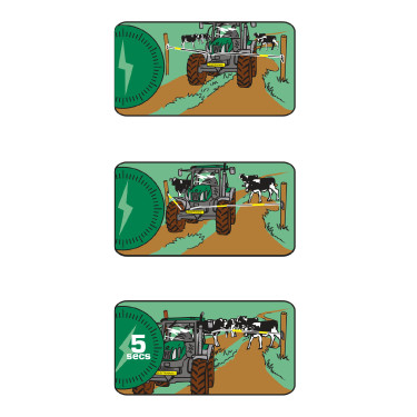 Ersatzscharnier Electro Gate Kerbl Schwarz / Gelb