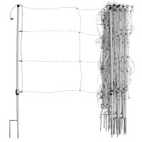 Mobile Pferde-Weidezaun AKO Weiß Weiß