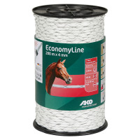 EconomyLine AKO Litze mit Kreuzwicklung für Zaun Weiß Weiß