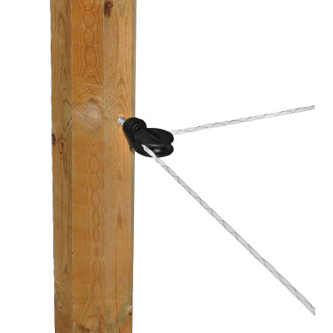 EconomyLine AKO Litze mit Kreuzwicklung für Zaun Weiß Weiß