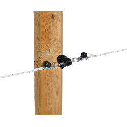 EconomyLine AKO Litze mit Kreuzwicklung für Zaun Weiß Weiß