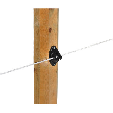 EconomyLine AKO Litze mit Kreuzwicklung für Zaun Weiß Weiß