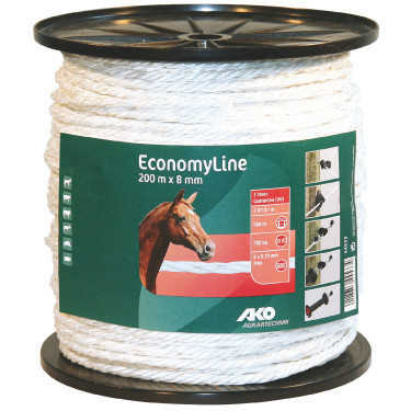 Weidezaunseil EconomyLine AKO Weiß Wei&szlig;