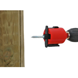 Schraubaufsatz für AKO Ring- und Clip-Isolator Rot