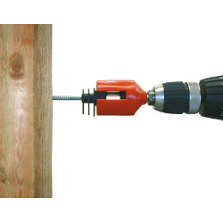 Schraubaufsatz für AKO Ring- und Clip-Isolator Rot