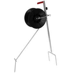 Super-Aufroller mit Griff und Halterung zur Montage am AKO-Halter Schwarz Super-Aufroller mit Griff und Halterung zur Montage am AKO-Halter Schwarz