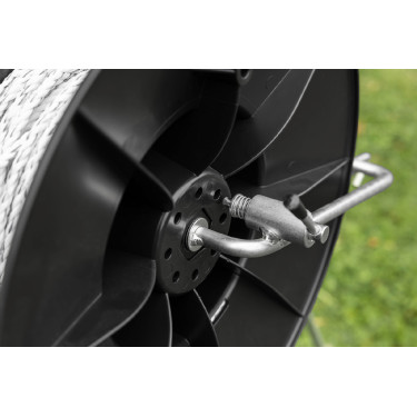 Super-Aufroller mit Griff und Halterung zur Montage am AKO-Halter Schwarz Super-Aufroller mit Griff und Halterung zur Montage am AKO-Halter Schwarz