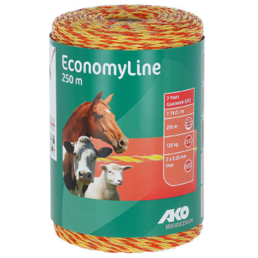 Weidezaunlitze EconomyLine AKO Gelb / Orange