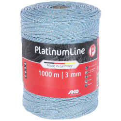 Weidezaunlitze PlatinumLine AKO Weiß / Blau Weiß