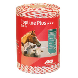 Weidezaunlitze TopLine Plus AKO Weiß / Rot Wei&amp;amp;amp;amp;amp;amp;szlig;