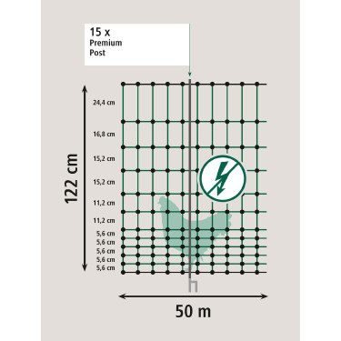 Premium-Geflügelnetz AKO Grün Gr&amp;amp;amp;amp;amp;amp;amp;amp;uuml;n