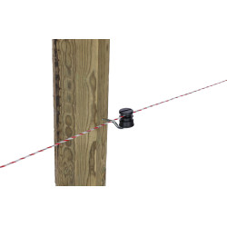 AKO Schlitzisolator Schwarz