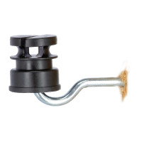 AKO Schlitzisolator Schwarz