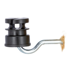 AKO Schlitzisolator Schwarz