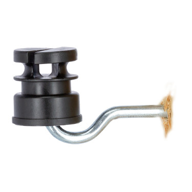 AKO Schlitzisolator Schwarz