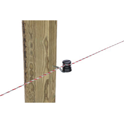 AKO Schlitzisolator Schwarz