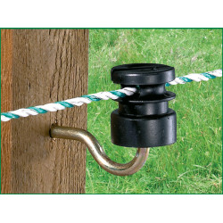 AKO Schlitzisolator Schwarz