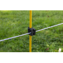 Zusatzisolator für runde und ovale Pfähle AKO Schwarz Zusatzisolator für runde und ovale Pfähle AKO Schwarz