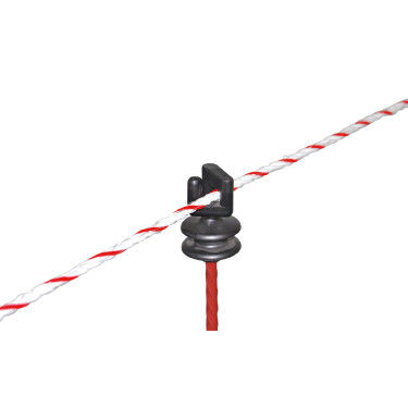 Ersatzisolator für runden AKO-Stahlpfosten Schwarz