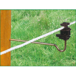 AKO Abstand-Isolator für Kordel Schwarz