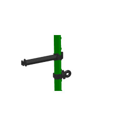 Abstandisolator T-Pfosten AKO Schwarz Abstandisolator T-Pfosten AKO Schwarz