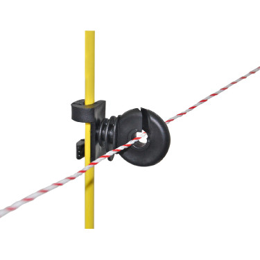 Zusätzlicher runder Clip-Isolator AKO Schwarz