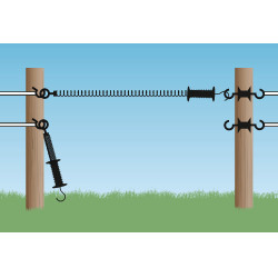 AKO Federverschluss-Set Schwarz