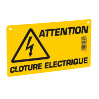 Hinweisschild – Achtung Elektroweidezaun! AKO Gelb
