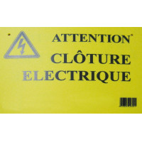 Hinweisschild – Achtung Elektroweidezaun! AKO Gelb