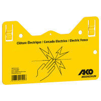 Hinweisschild – Achtung Elektroweidezaun! AKO Gelb
