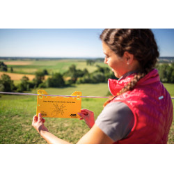 Hinweisschild – Achtung Elektroweidezaun! AKO Gelb