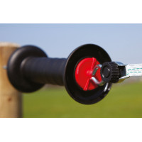 Türgriff mit Anschluss für Kordel und AKO-Draht Schwarz