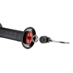 Türgriff mit Anschluss für Kordel und AKO-Draht Schwarz Türgriff mit Anschluss für Kordel und AKO-Draht Schwarz