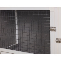 Kunststoff-Hühnerstall ECO Samy Kerbl Hobbyfarming Weiß / Grau Weiß