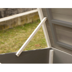 Kunststoff-Hühnerstall ECO Samy Kerbl Hobbyfarming Weiß / Grau Weiß Kunststoff-Hühnerstall ECO Samy Kerbl Hobbyfarming Weiß / Grau Weiß