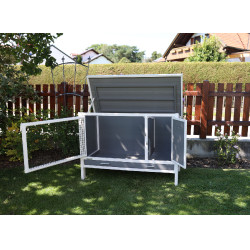 Kunststoff-Hühnerstall ECO Samy Kerbl Hobbyfarming Weiß / Grau Weiß Kunststoff-Hühnerstall ECO Samy Kerbl Hobbyfarming Weiß / Grau Weiß