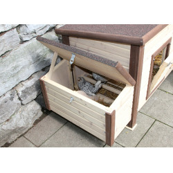 Thermo-No-Frost-Hühnerstall Kerbl Hobbyfarming Braun / Natur